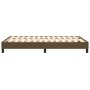 Estructura de cama de tela marrón oscuro 120x200 cm de vidaXL, Camas y somieres - Ref: Foro24-3120503, Precio: 96,52 €, Descu...