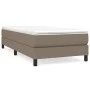 Taupe gray fabric bed frame 100x200 cm by vidaXL, Beds and slatted bases - Ref: Foro24-3120496, Price: 76,11 €, Discount: %