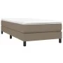 Taupe gray fabric bed frame 100x200 cm by vidaXL, Beds and slatted bases - Ref: Foro24-3120496, Price: 76,11 €, Discount: %