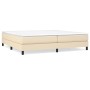 Estructura de cama de tela color crema 200x200 cm de vidaXL, Camas y somieres - Ref: Foro24-3120545, Precio: 125,33 €, Descue...