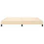 Estructura de cama de tela color crema 200x200 cm de vidaXL, Camas y somieres - Ref: Foro24-3120545, Precio: 125,33 €, Descue...