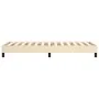 Estructura de cama de tela color crema 100x200 cm de vidaXL, Camas y somieres - Ref: Foro24-3120497, Precio: 76,45 €, Descuen...