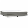 Estructura de cama tela gris oscuro 200x200 cm de vidaXL, Camas y somieres - Ref: Foro24-3120541, Precio: 107,88 €, Descuento: %