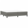 Estructura de cama tela gris oscuro 200x200 cm de vidaXL, Camas y somieres - Ref: Foro24-3120541, Precio: 107,88 €, Descuento: %