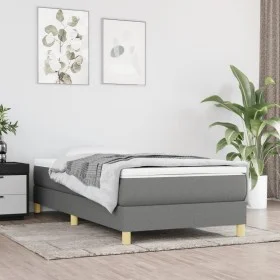 Estructura de cama de tela gris oscuro 80x200 cm de vidaXL, Camas y somieres - Ref: Foro24-3120567, Precio: 85,26 €, Descuent...
