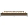 Estructura de cama tela marrón oscuro 180x200 cm de vidaXL, Camas y somieres - Ref: Foro24-3120535, Precio: 118,36 €, Descuen...