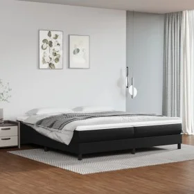 Bettgestell aus schwarzem Kunstleder, 200 x 200 cm von vidaXL, Betten und Lattenroste - Ref: Foro24-3120718, Preis: 113,36 €,...