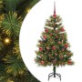 Árbol de Navidad artificial con ramas plegables y conos 120 cm en Decoración Festiva y Estacional | Comprar online en Foru.es
