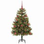 Árbol de Navidad artificial con ramas plegables y conos 120 cm en Decoración Festiva y Estacional | Comprar online en Foru.es