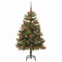 Árbol de Navidad artificial con ramas plegables y conos 120 cm en Decoración Festiva y Estacional | Comprar online en Foru.es