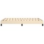 Estructura de cama de tela color crema 140x190 cm de vidaXL, Camas y somieres - Ref: Foro24-3120513, Precio: 97,74 €, Descuen...