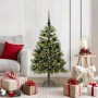Árbol de Navidad artificial con ramas plegables y conos 120 cm en Decoración Festiva y Estacional | Comprar online en Foru.es