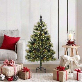 Árbol de Navidad artificial con ramas plegables y conos 120 cm en Decoración Festiva y Estacional | Comprar online en Foru.es