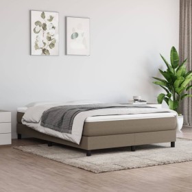 Estructura de cama de tela gris taupe 140x200 cm de vidaXL, Camas y somieres - Ref: Foro24-3120520, Precio: 120,54 €, Descuen...