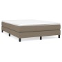 Estructura de cama de tela gris taupe 140x200 cm de vidaXL, Camas y somieres - Ref: Foro24-3120520, Precio: 120,54 €, Descuen...