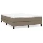Estructura de cama de tela gris taupe 140x200 cm de vidaXL, Camas y somieres - Ref: Foro24-3120520, Precio: 117,99 €, Descuen...