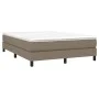 Estructura de cama de tela gris taupe 140x200 cm de vidaXL, Camas y somieres - Ref: Foro24-3120520, Precio: 117,99 €, Descuen...