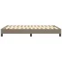 Estructura de cama de tela gris taupe 140x200 cm de vidaXL, Camas y somieres - Ref: Foro24-3120520, Precio: 117,99 €, Descuen...