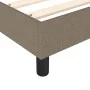 Estructura de cama de tela gris taupe 140x200 cm de vidaXL, Camas y somieres - Ref: Foro24-3120520, Precio: 117,99 €, Descuen...