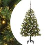 Árbol de Navidad artificial con ramas plegables y conos 120 cm en Decoración Festiva y Estacional | Comprar online en Foru.es