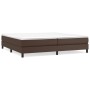 Estructura de cama de cuero sintético marrón 200x200 cm de vidaXL, Camas y somieres - Ref: Foro24-3120721, Precio: 104,86 €, ...