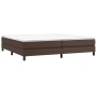 Estructura de cama de cuero sintético marrón 200x200 cm de vidaXL, Camas y somieres - Ref: Foro24-3120721, Precio: 104,86 €, ...