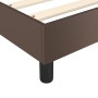 Estructura de cama de cuero sintético marrón 200x200 cm de vidaXL, Camas y somieres - Ref: Foro24-3120721, Precio: 104,86 €, ...