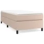 Estructura cama box spring cuero sintético capuchino 90x200 cm de vidaXL, Camas y somieres - Ref: Foro24-3121028, Precio: 73,...