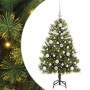 Árbol de Navidad artificial con ramas plegables y conos 120 cm en Decoración Festiva y Estacional | Comprar online en Foru.es