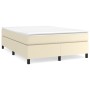 Estructura de cama de cuero sintético color crema 140x200 cm de vidaXL, Camas y somieres - Ref: Foro24-3121049, Precio: 104,4...