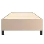 Estructura cama box spring cuero sintético capuchino 90x200 cm de vidaXL, Camas y somieres - Ref: Foro24-3121028, Precio: 73,...