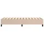 Estructura cama box spring cuero sintético capuchino 90x200 cm de vidaXL, Camas y somieres - Ref: Foro24-3121028, Precio: 73,...