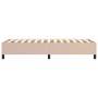 Estructura cama box spring cuero sintético capuchino 90x200 cm de vidaXL, Camas y somieres - Ref: Foro24-3121028, Precio: 74,...