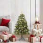 Árbol de Navidad artificial con ramas plegables y conos 120 cm en Decoración Festiva y Estacional | Comprar online en Foru.es