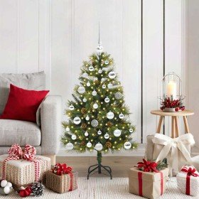 Árbol de Navidad artificial con ramas plegables y conos 120 cm en Decoración Festiva y Estacional | Comprar online en Foru.es