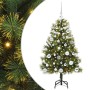Árbol de Navidad artificial con ramas plegables y conos 120 cm en Decoración Festiva y Estacional | Comprar online en Foru.es