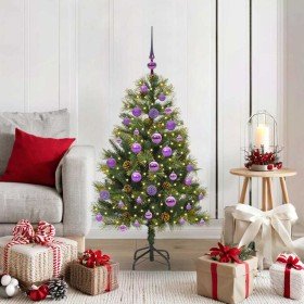 Árbol de Navidad artificial con ramas plegables y conos 120 cm en Decoración Festiva y Estacional | Comprar online en Foru.es