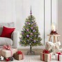 Árbol de Navidad artificial con ramas plegables y conos 120 cm en Decoración Festiva y Estacional | Comprar online en Foru.es