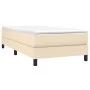 Estructura de cama de tela color crema 90x190 cm de vidaXL, Camas y somieres - Ref: Foro24-3120481, Precio: 85,83 €, Descuent...