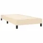 Estructura de cama de tela color crema 90x190 cm de vidaXL, Camas y somieres - Ref: Foro24-3120481, Precio: 85,83 €, Descuent...