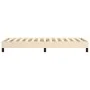 Estructura de cama de tela color crema 90x190 cm de vidaXL, Camas y somieres - Ref: Foro24-3120481, Precio: 85,83 €, Descuent...