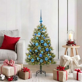 Árbol de Navidad artificial con ramas plegables y conos 120 cm en Decoración Festiva y Estacional | Comprar online en Foru.es