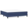 Estructura de cama de tela azul 160x200 cm de vidaXL, Camas y somieres - Ref: Foro24-3120530, Precio: 104,29 €, Descuento: %