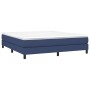 Estructura de cama de tela azul 160x200 cm de vidaXL, Camas y somieres - Ref: Foro24-3120530, Precio: 104,29 €, Descuento: %