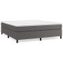 Estructura de cama de cuero sintético gris 200x200 cm de vidaXL, Camas y somieres - Ref: Foro24-3121063, Precio: 146,58 €, De...
