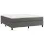 Estructura de cama de cuero sintético gris 200x200 cm de vidaXL, Camas y somieres - Ref: Foro24-3121063, Precio: 150,15 €, De...
