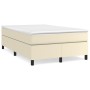 Estructura de cama box spring cuero sintético crema 120x200 cm de vidaXL, Camas y somieres - Ref: Foro24-3121037, Precio: 101...