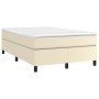 Estructura de cama box spring cuero sintético crema 120x200 cm de vidaXL, Camas y somieres - Ref: Foro24-3121037, Precio: 101...