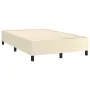 Estructura de cama box spring cuero sintético crema 120x200 cm de vidaXL, Camas y somieres - Ref: Foro24-3121037, Precio: 134...