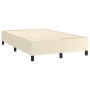 Estructura de cama box spring cuero sintético crema 120x200 cm de vidaXL, Camas y somieres - Ref: Foro24-3121037, Precio: 101...